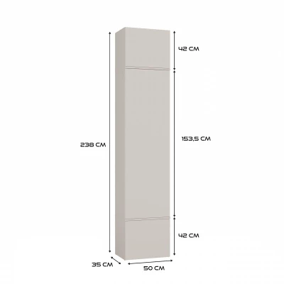Flurschrank 50 cm OPELIKA - Kaschmir