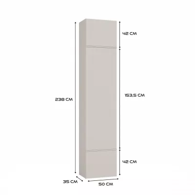 Flurschrank 50 cm OPELIKA - Kaschmir
