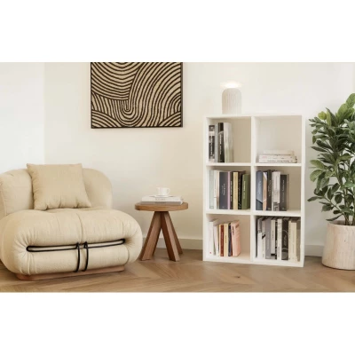 Regal 90x60 cm RAINIS 5 - weiß