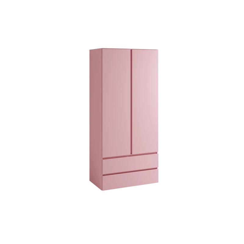 Kleiderschrank mit Schubladen 92 cm LIONU - Marshmallow