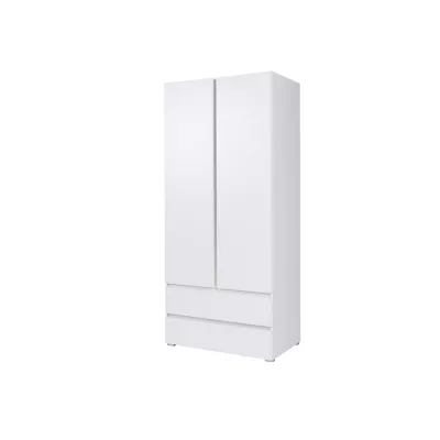 Kleiderschrank mit Schubladen 92 cm LIONU - weiß