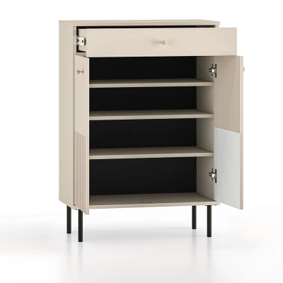Regalschuhschrank mit Türen FAREL - Kaschmir