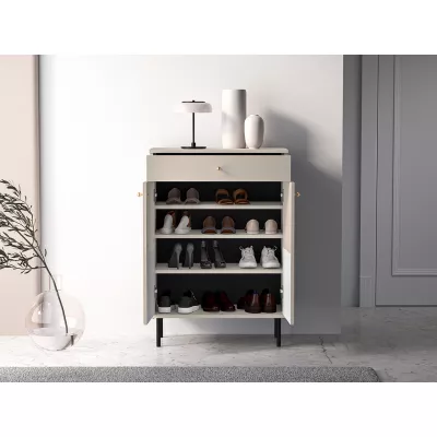 Regalschuhschrank mit Türen FAREL - Kaschmir