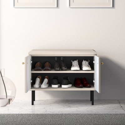 Schuhregal mit Sitz FAREL - Kaschmir