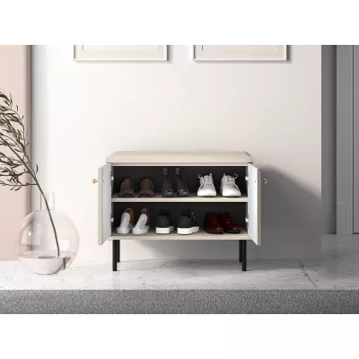Schuhregal mit Sitz FAREL - Kaschmir