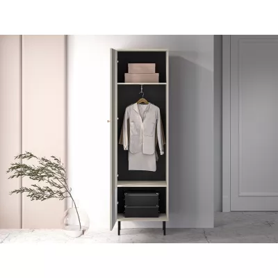 Schmaler Kleiderschrank 55 FAREL - Kaschmir