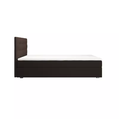 Einzelbett 100x200 STIG 8 mit Stauraum - braun