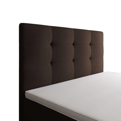 Einzelbett 100x200 STIG 8 mit Stauraum - braun