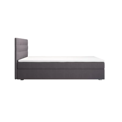 Einzelbett 100x200 STIG 8 mit Stauraum - grau