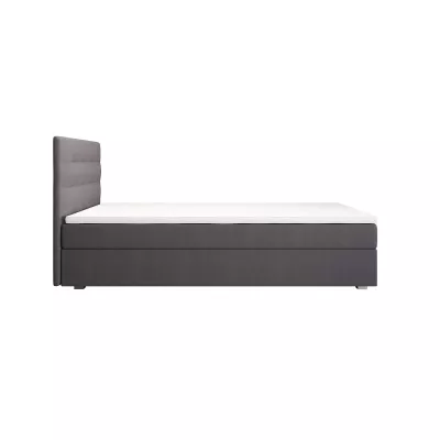 Einzelbett 100x200 STIG 8 mit Stauraum - grau