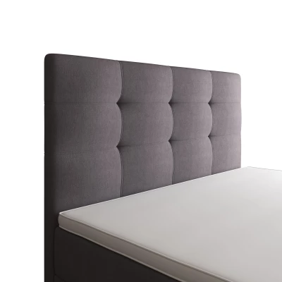 Einzelbett 100x200 STIG 8 mit Stauraum - grau