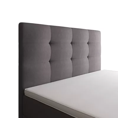 Einzelbett 100x200 STIG 8 mit Stauraum - grau