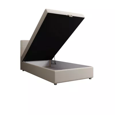 Einzelbett 100x200 STIG 8 mit Stauraum - beige
