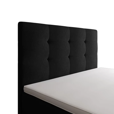 Einzelbett 100x200 STIG 8 mit Stauraum - schwarz