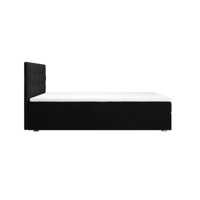 Einzelbett 100x200 STIG 8 mit Stauraum - schwarz