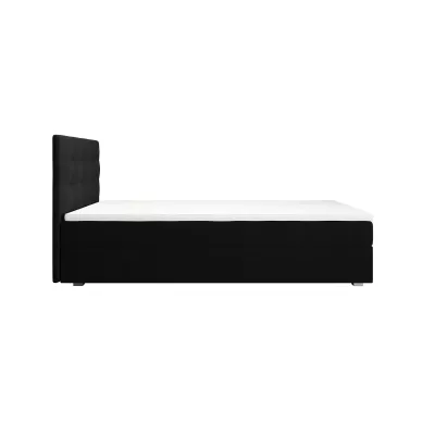 Einzelbett 100x200 STIG 8 mit Stauraum - schwarz