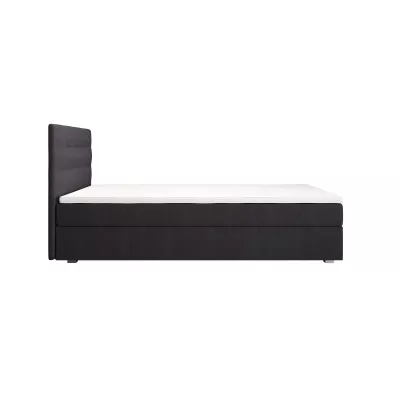 Einzelbett 100x200 STIG 8 mit Stauraum - dunkelgrau