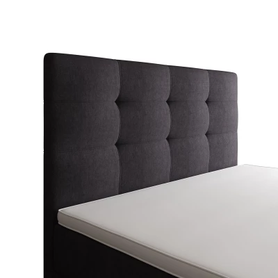 Einzelbett 100x200 STIG 8 mit Stauraum - dunkelgrau