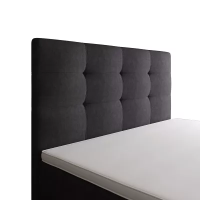 Einzelbett 100x200 STIG 8 mit Stauraum - dunkelgrau