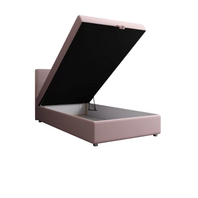 Einzelbett 100x200 STIG 8 mit Stauraum - rosa