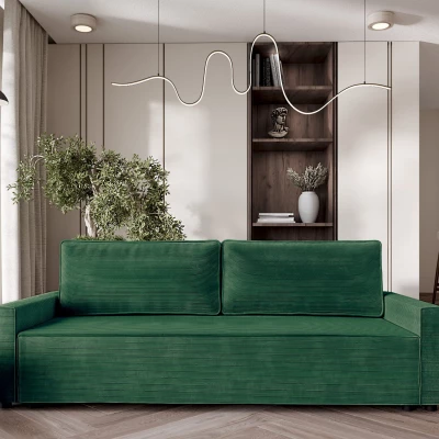 Schlafsofa BADIRA – Flaschengrün