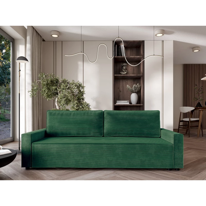 Schlafsofa BADIRA – Flaschengrün