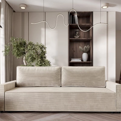 Schlafsofa BADIRA – hellbeige