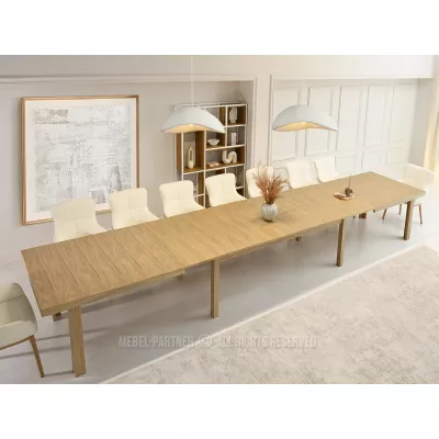 Ausziehbarer Esstisch 260(560)x100 DAIMON - Eiche