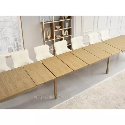 Ausziehbarer Esstisch 260(560)x100 DAIMON - Eiche