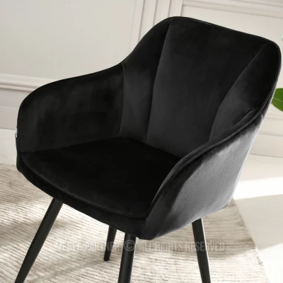 MIRELVA Polsterstuhl für Esszimmer - schwarz