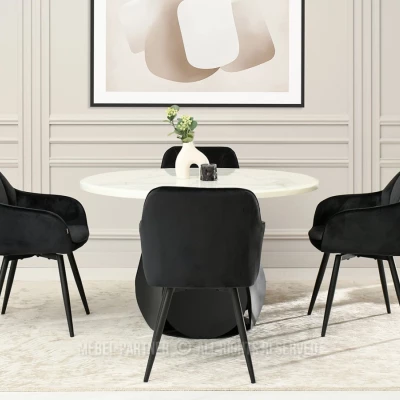 MIRELVA Polsterstuhl für Esszimmer - schwarz