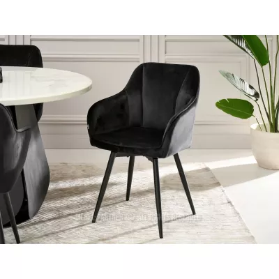 MIRELVA Polsterstuhl für Esszimmer - schwarz