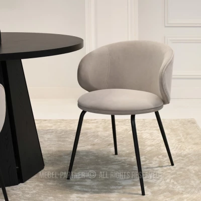 Esszimmerstuhl FLORIA - graubeige/schwarz