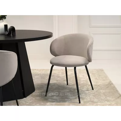 Esszimmerstuhl FLORIA - graubeige/schwarz