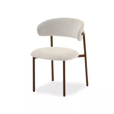 Esszimmerstuhl ADRIENNE - beige / walnuss