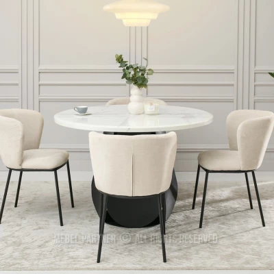 Esszimmerstuhl DALMACIJA - beige / schwarz