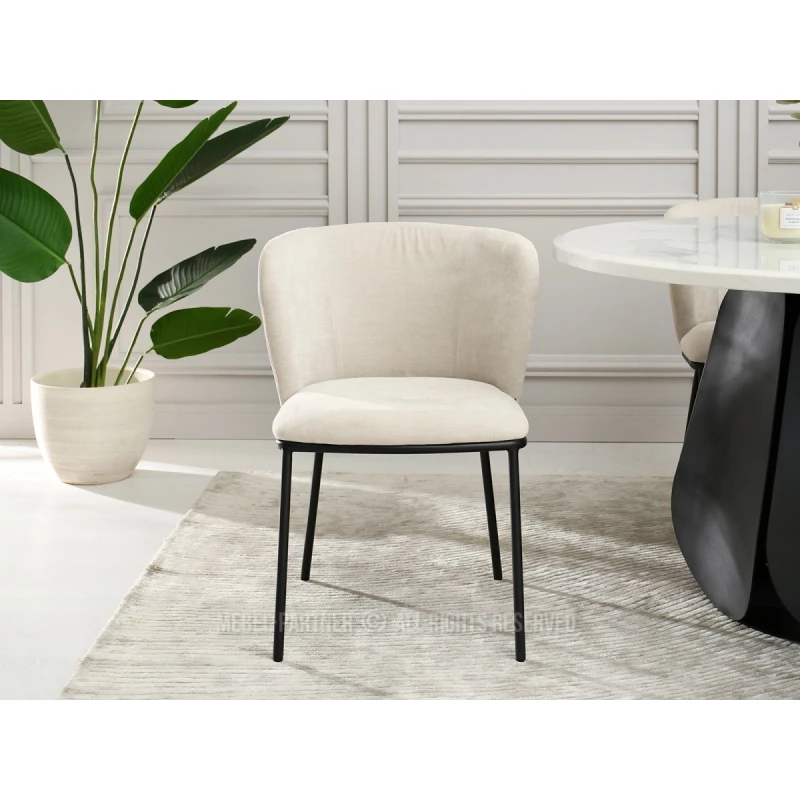 Esszimmerstuhl DALMACIJA - beige / schwarz