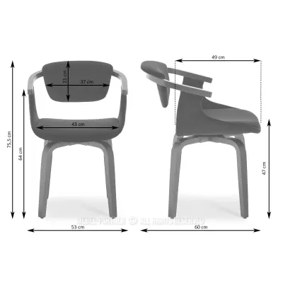 Esszimmerstuhl ADALIZ - beige / Eiche