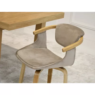 Esszimmerstuhl ADALIZ - beige / Eiche