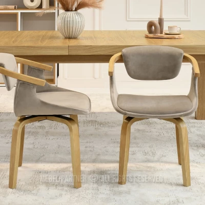 Esszimmerstuhl ADALIZ - beige / Eiche
