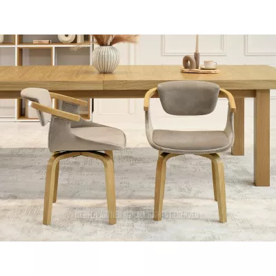 Esszimmerstuhl ADALIZ - beige / Eiche