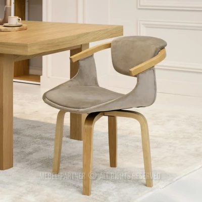 Esszimmerstuhl ADALIZ - beige / Eiche