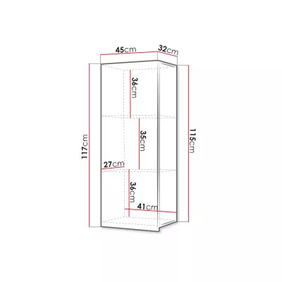 Hängeschrank CONNOR - Kaschmir