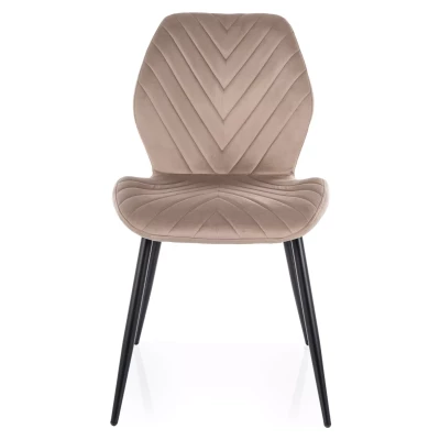 Esszimmerstuhl SHABANA – Dunkelbeige/Schwarz