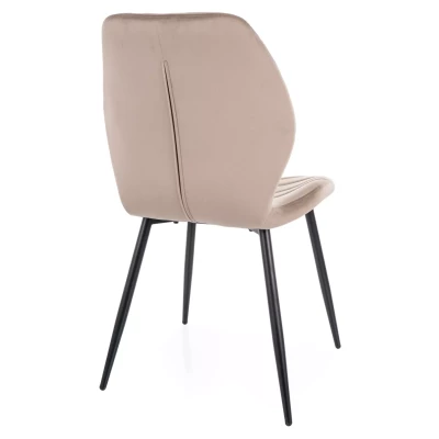 Esszimmerstuhl SHABANA – Dunkelbeige/Schwarz