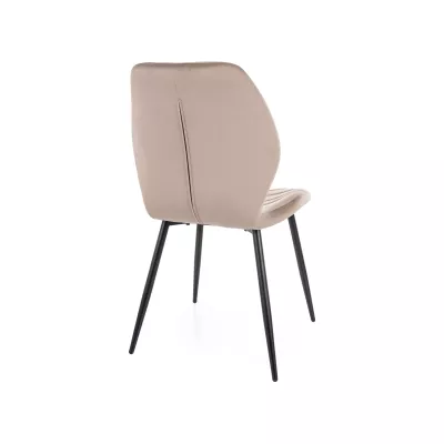 Esszimmerstuhl SHABANA – Dunkelbeige/Schwarz