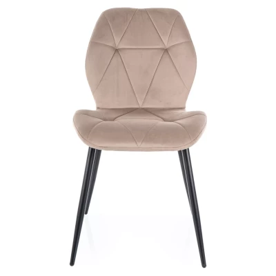 Esszimmerstuhl SOLARA – dunkelbeige/schwarz