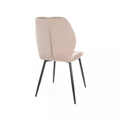 Esszimmerstuhl SOLARA – dunkelbeige/schwarz