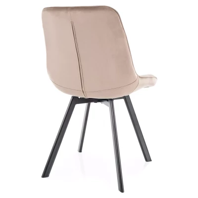 Esszimmerstuhl EIRA – dunkelbeige/schwarz