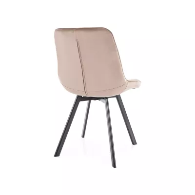 Esszimmerstuhl EIRA – dunkelbeige/schwarz